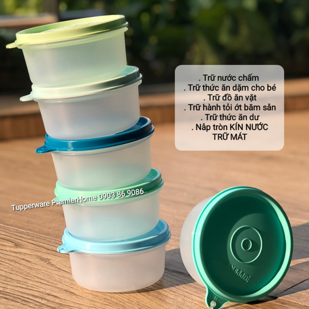  Bộ hộp bảo quản thực phẩm Tupperware Small Server 200ml (6 hộp) 