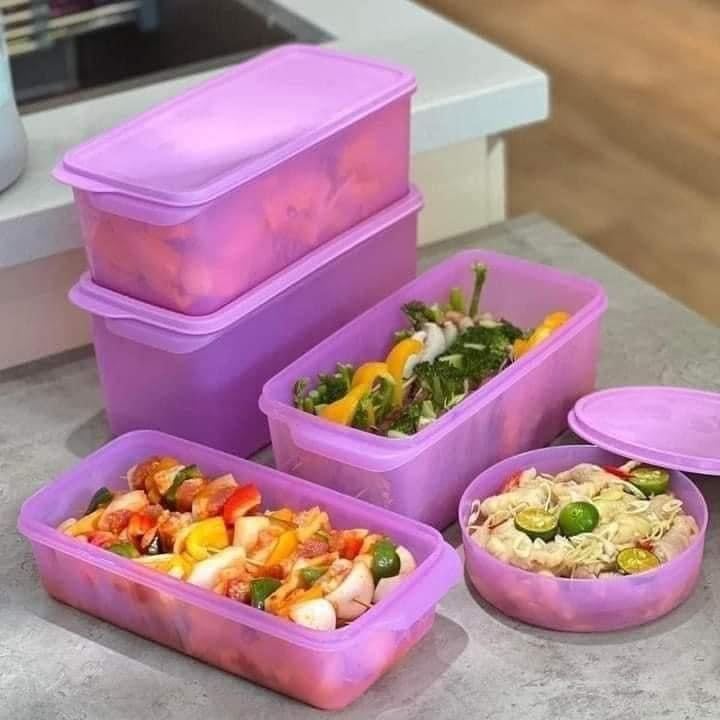  Bộ Hộp BQTP Tupperware Freshia Màu tím (5) 