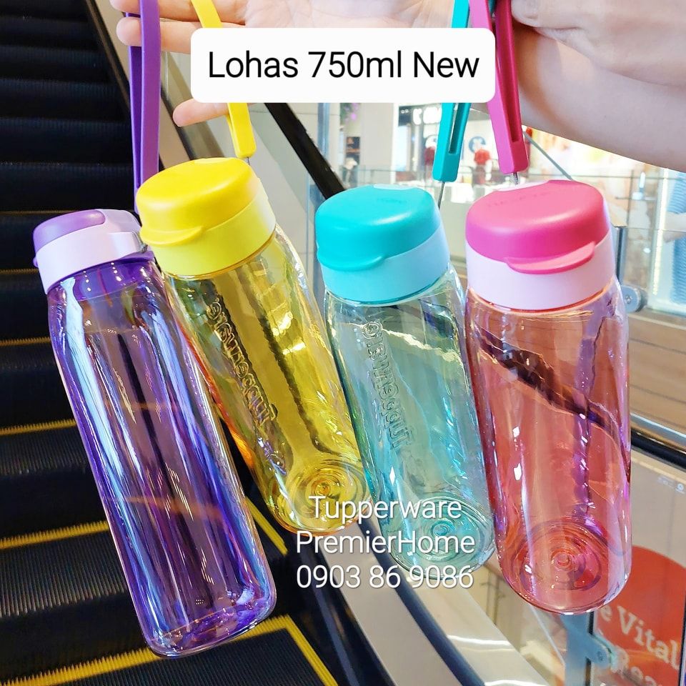  Bình nước Tupperware Lohas Flask 750ml màu mới giá/1bình (màu ngẫu nhiên) 