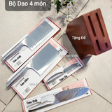  Bộ dao Tupperware Mastro Knives (4) tặng kèm đế dao 