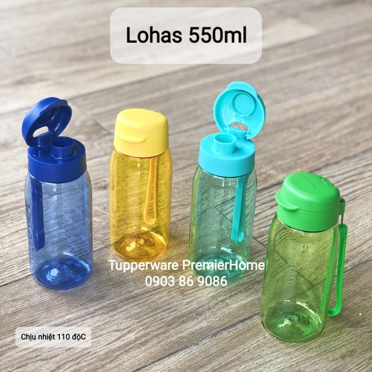  Bình nước Tupperware Lohas Flask 550ml màu ngẫu nhiên giá/bình (màu ngẫu nhiên) 