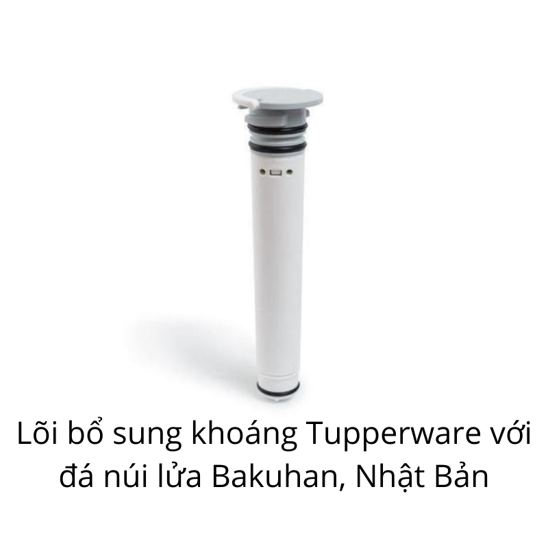  Lõi bổ sung khoáng Tupperware với đá núi lửa Bakuhan Nhật Bản 