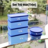  Set 6 Hộp Bảo Quản Thực Phẩm Trữ Mát & Trữ Khô Tupperware Modern (gồm 4 hộp dài, 2 hộp tròn) 