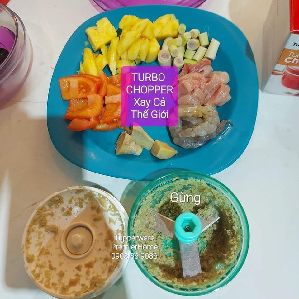  Dụng cụ xay thực phẩm Tupperware Turbo Chopper 