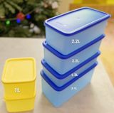  SET 6 HỘP BQTP TUPPERWARE TRỮ MÁT VÀ TRỮ KHÔ Modern (gồm 4 hộp dài, 2 hộp medium vuông) 