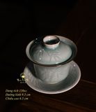  Khải pha trà sứ Long Tuyền khắc trúc 
