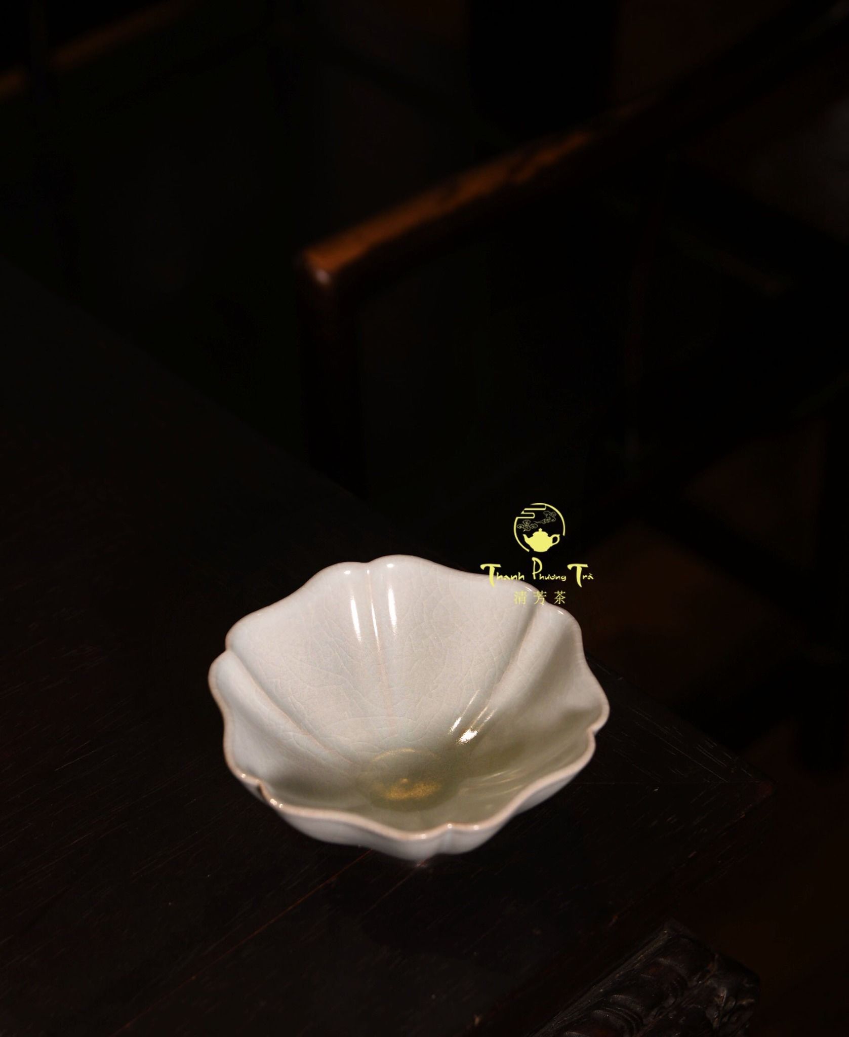  Chén trà chủ Quan Diêu Lục Phương (Nghệ nhân chế tác: Trần Lộ Quân) 
