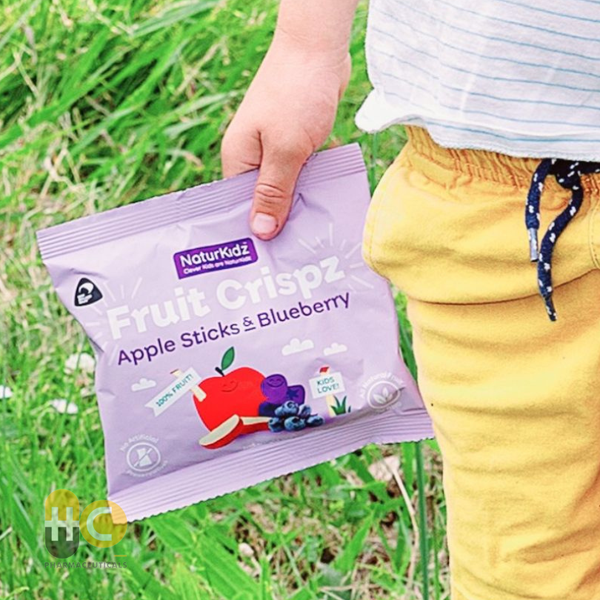  Táo và Việt Quất sấy lạnh NaturKidz 10g Nhập khẩu chính hãng New Zealand 
