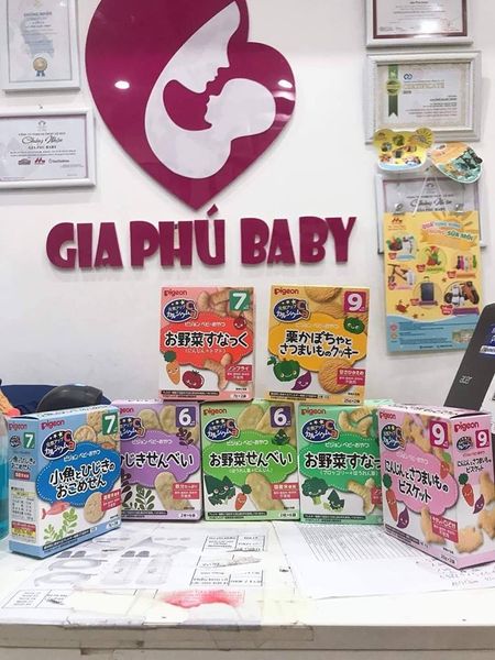 Bánh ăn dặm Pigeon 6m+ đủ vị