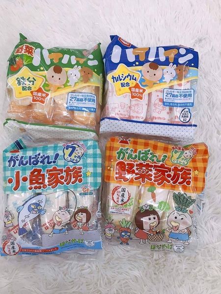 Bánh gạo ăn dặm HaiHain Nhật đủ vị