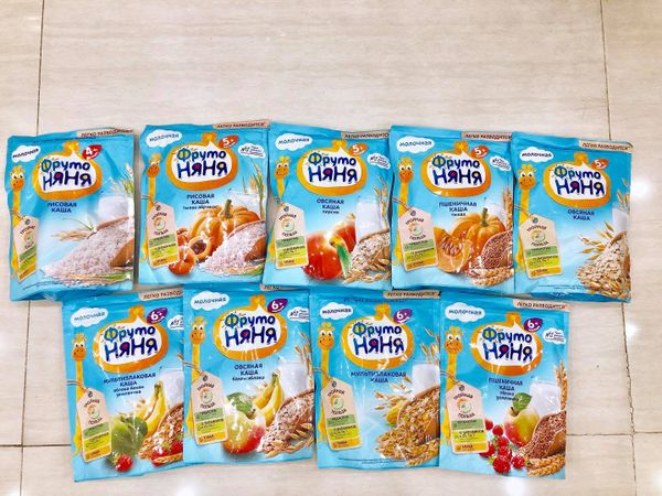 Bột ăn dặm fruto Nga