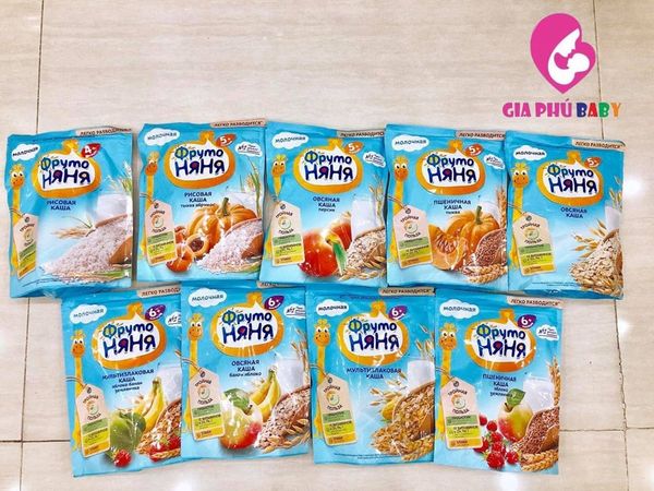 Bột ăn dặm fruto Nga