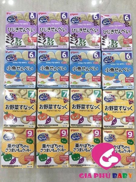 Bánh ăn dặm Pigeon 7m+ đủ vị