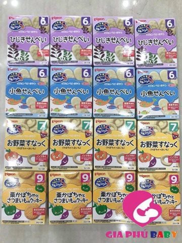 Bánh ăn dặm Pigeon 7m+ đủ vị