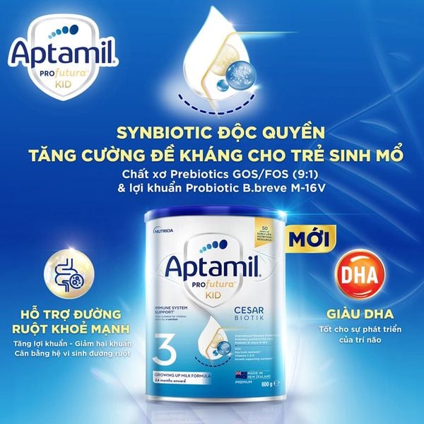 Sữa Aptamil New Zeland nhập khẩu nguyên hộp 800g [KÈM QUÀ TẶNG ]