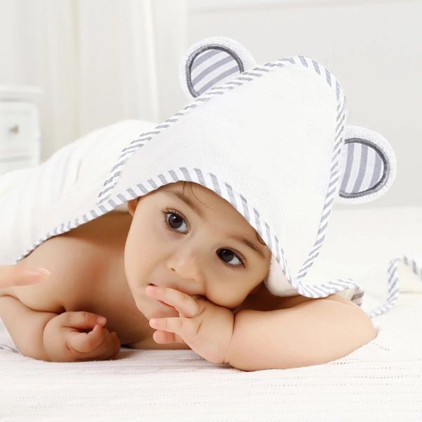 Khăn choàng đa năng có mũ sợi tre  Mom Trusted