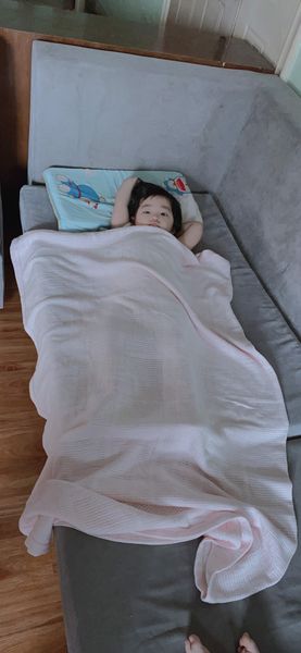 Chăn lưới Mom Trusted sợi tre và Cotton chính hãng