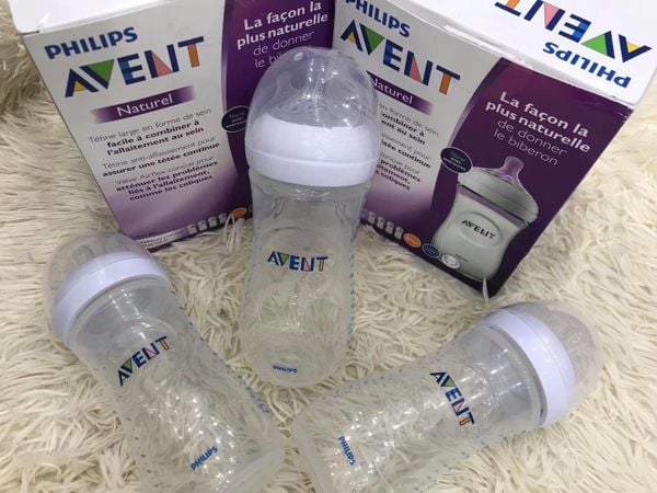 Bình Avent Natural cổ rộng 125ml/260ml