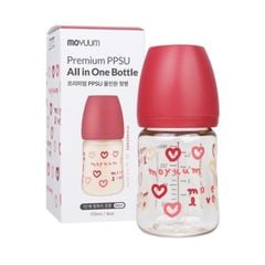 Bình sữa Moyuum PPSU Red Love 170ml