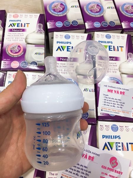 Bình Avent Natural cổ rộng 125ml/260ml