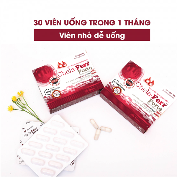 Viên sắt cho bà bầu Chela - Ferr Forte