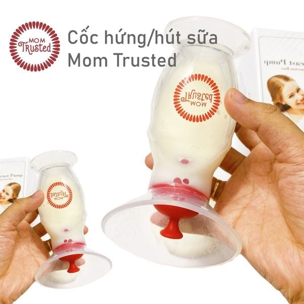 Cốc hứng sữa Silicone thương hiệu Mom Trusted