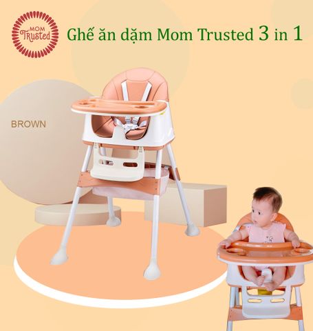 Ghế ăn dặm đa năng 3 in 1 Mom Trusted chính hãng phiên bản 2025