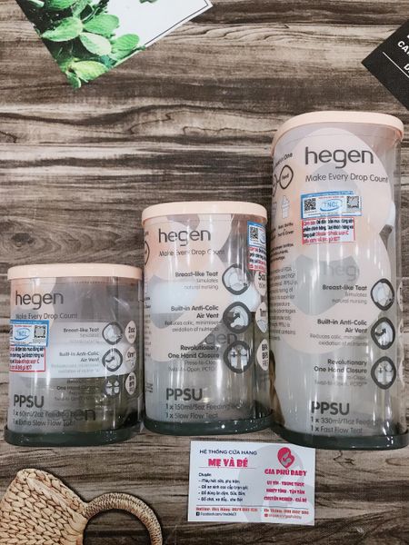 Bình sữa Hegen PPSU 60ml núm ti extract