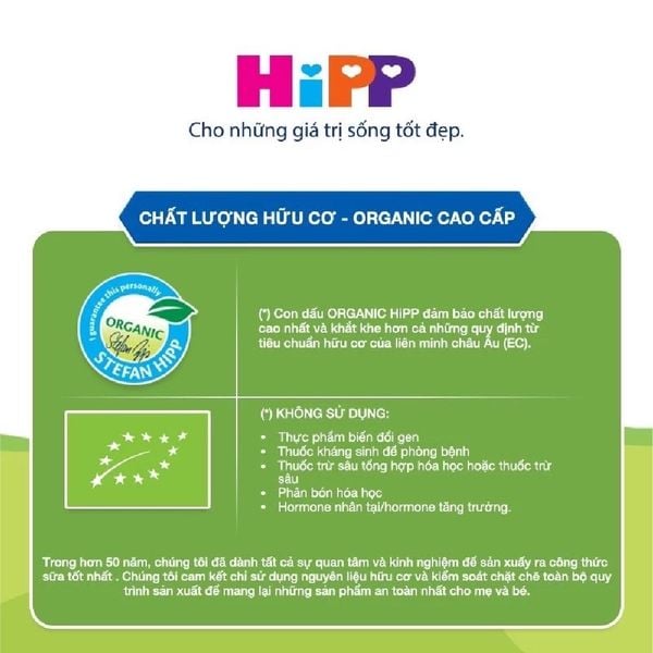 Sữa HiPP Organic Số 1 (800g) Cho Trẻ 0–6 Tháng Tuổi – Chính Hãng Tại Gia Phú Baby