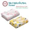 Hộp 2 khăn đa năng sợi tre  Mom Trusted 110 x 120 cm