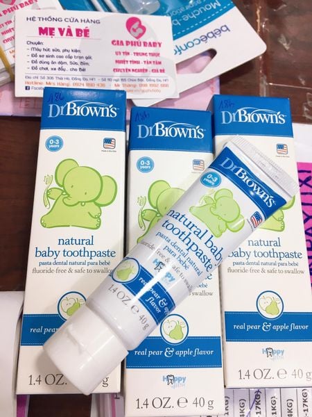 Kem đánh răng Drbrown vị táo 40g