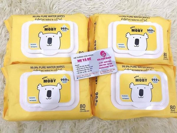 Khăn ướt tinh khiết Moby
