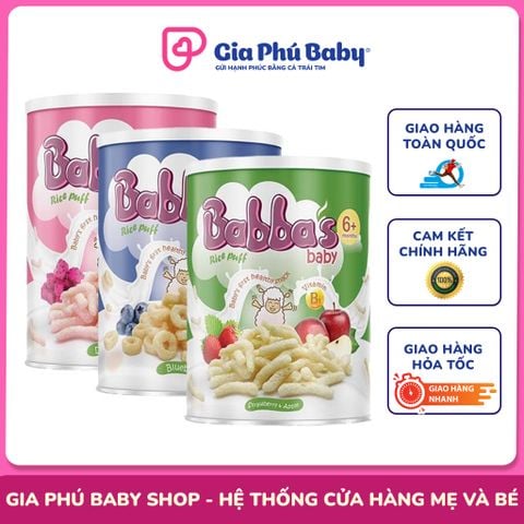 Bánh gạo ăn dặm cho bé Babba’s Baby Malaisia từ 6 tháng hàng chính hãng