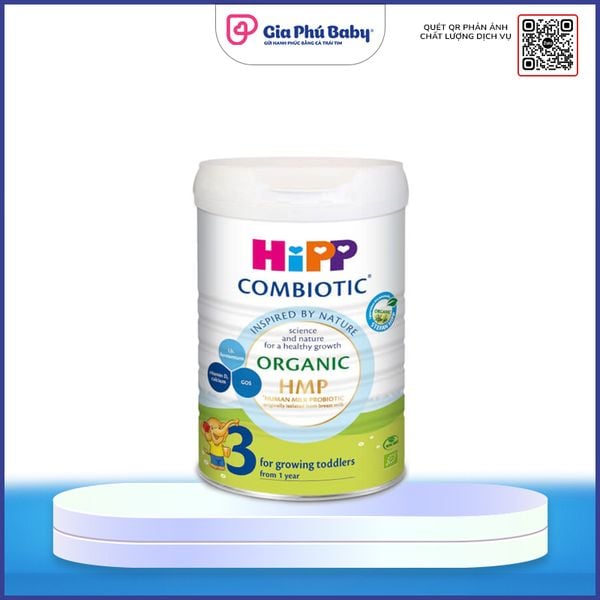 Sữa HiPP Organic Số 3 800g Cho Bé 1-3 Tuổi – Dinh Dưỡng Chuẩn Hữu Cơ Từ Đức