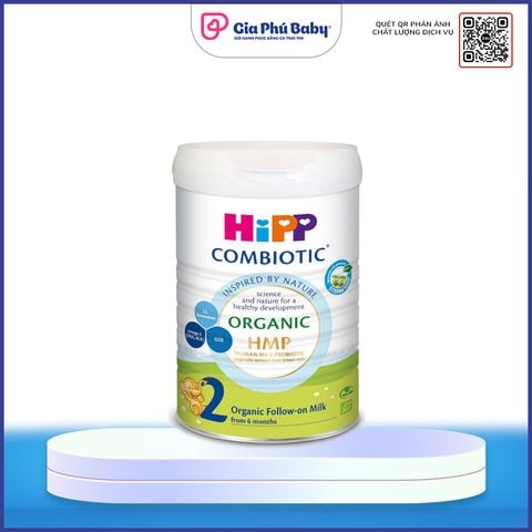 Sữa HiPP Organic số 2 800g – Dinh Dưỡng Hữu Cơ Chuẩn Châu Âu Cho Bé 6–12 Tháng Tuổi