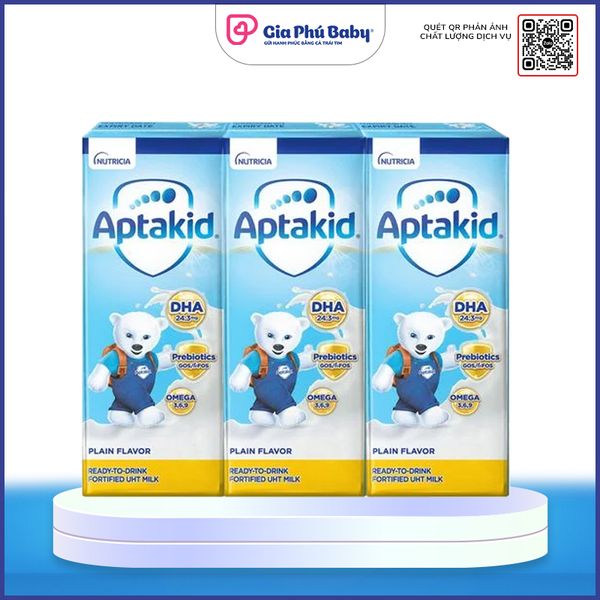 Sữa pha sẵn Aptakid 180ml (Lốc 3 hộp)
