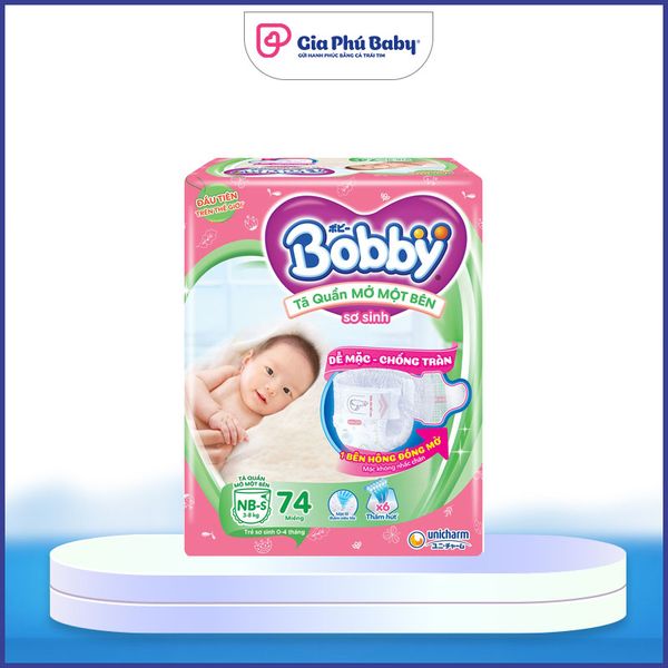 Bỉm quần mở một bên Bobby size NB