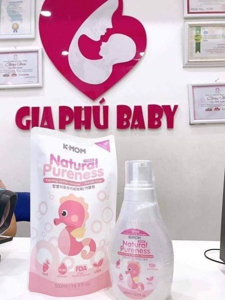 Nước rửa bình & rau quả hữu cơ K-Mom Hàn Quốc