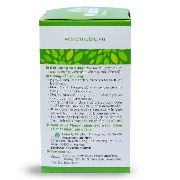 Viên uống Mabio giúp lợi sữa 60v