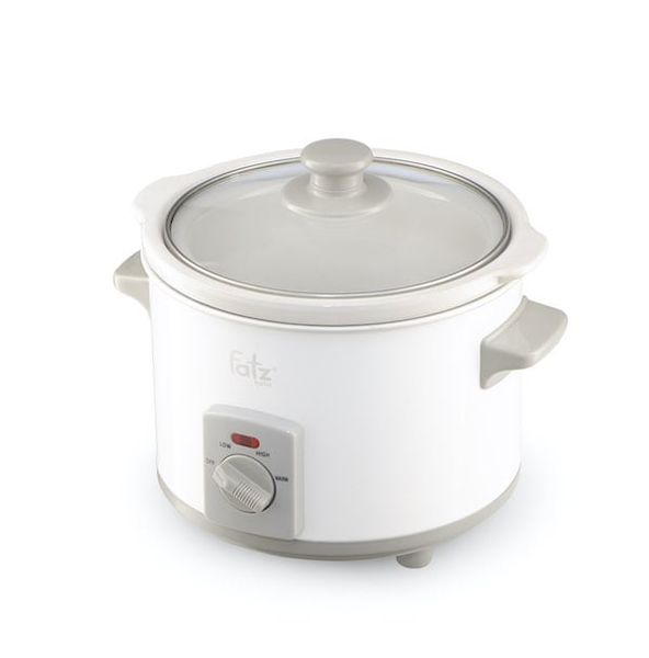 NỒI NẤU CHẬM  fatz baby  SLOW 3 - FB9025MH (MÀU TRẮNG) (2.5L)