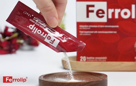 SẮT BỘT FERROLIP CHO BÀ BẦU VÀ NGƯỜI THIẾU MÁU