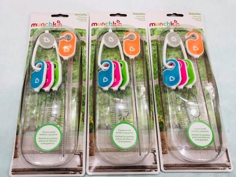 Bộ 4 Chổi Vệ Sinh Bình Sữa, Phụ Kiện Munchkin