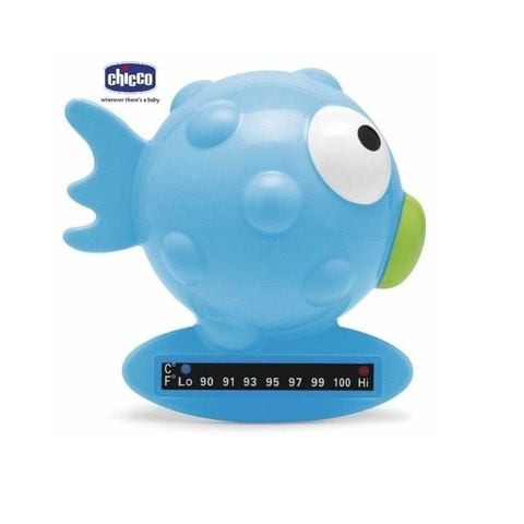 Đo nhiệt độ nước tắm hình chú cá