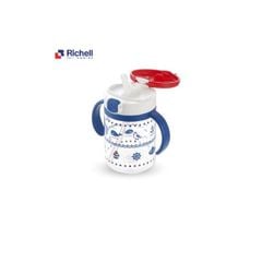 Cốc ống hút tay cầm xanh Richell 200ml