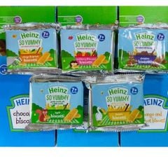 Bánh Quy Ăn Dặm Vị Dâu Và Chuối HEINZ 60g (Ít Đường)