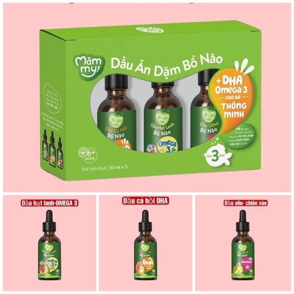 Set 3 chai dầu ăn dặm Mămmy