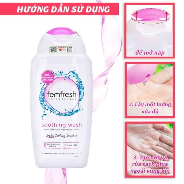 Dung Dịch Vệ Sinh Phụ Nữ/ Xịt Khử Mùi Femfresh Daily Intimate Wash 250ml/ Chai - Nhập Khẩu Anh Quốc