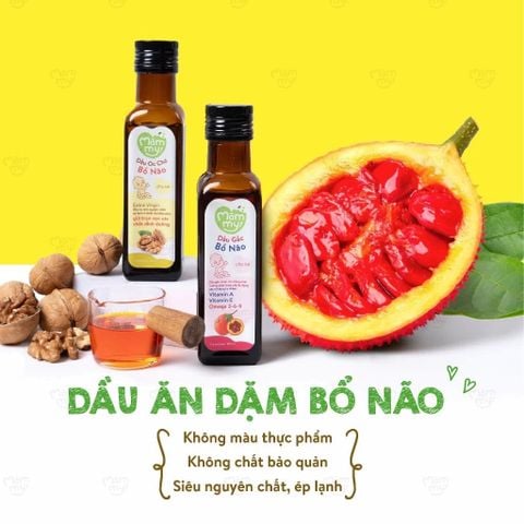 Dầu ăn dặm bổ não Mămmy bổ sung DHA, Omega 3
