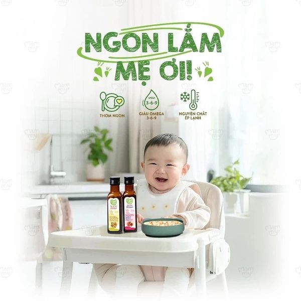 Dầu ăn dặm bổ não Mămmy bổ sung DHA, Omega 3