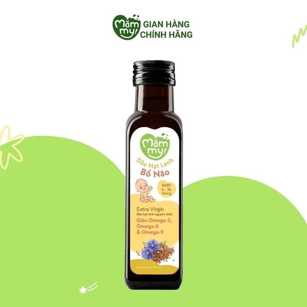 Dầu ăn dặm bổ não Mămmy bổ sung DHA, Omega 3
